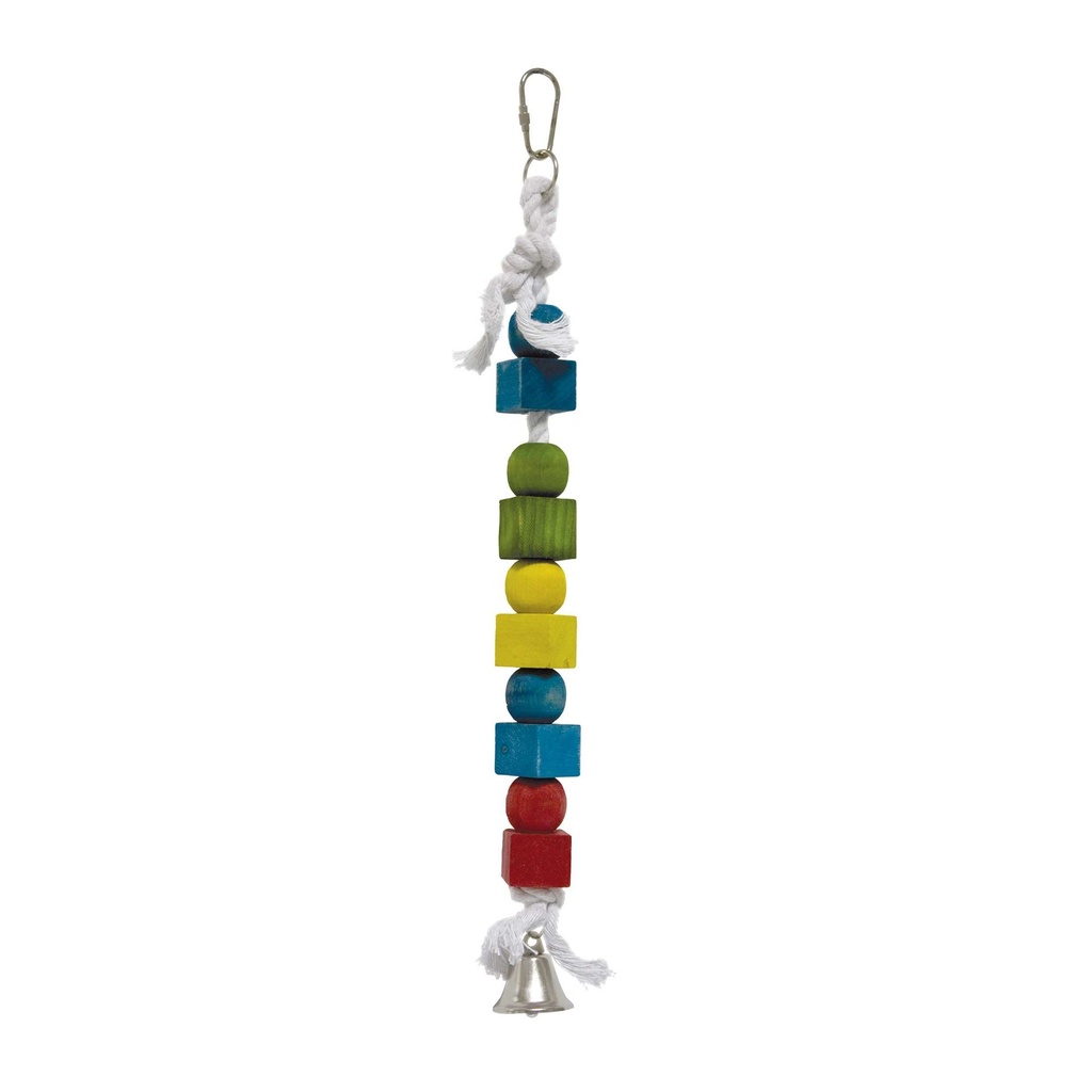 [BR101] Jug. Pájaro 10 maderas c/camp. 33cm