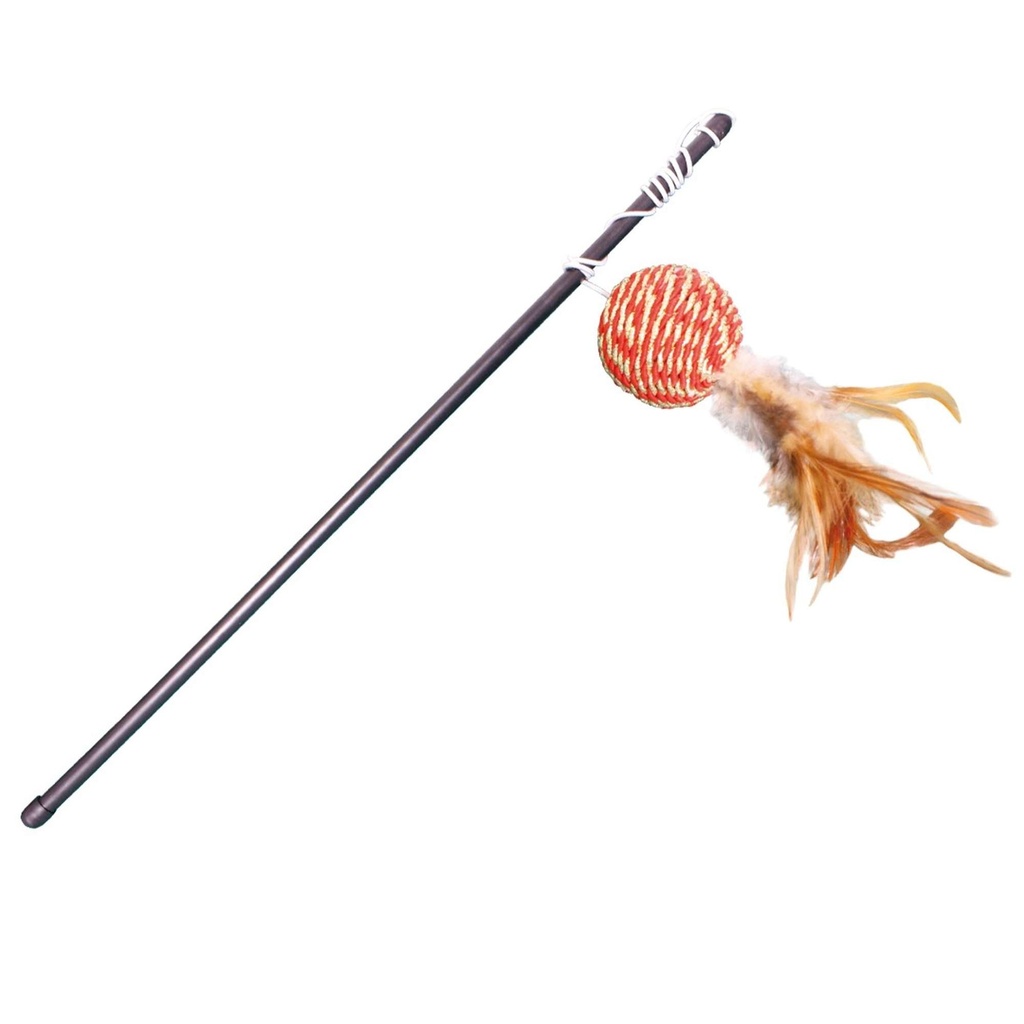 [CH2021] Jug. Vara Bola c/Plumas 36 cm.