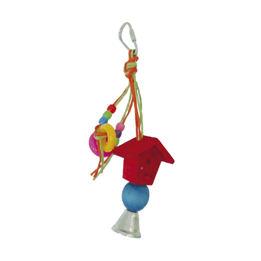 [BR202] Juguete pajaro casita 15x6 cm