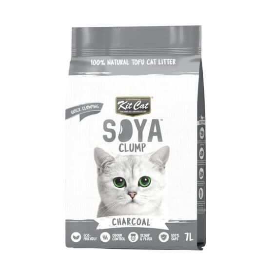 [KC-9392] Kit Cat Arena Eco SoyaClump-Charcoal 7 L.  