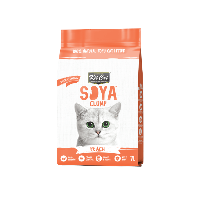 [KC-9378] Kit Cat Arena Eco SoyaClump-Peach 7 L.  
