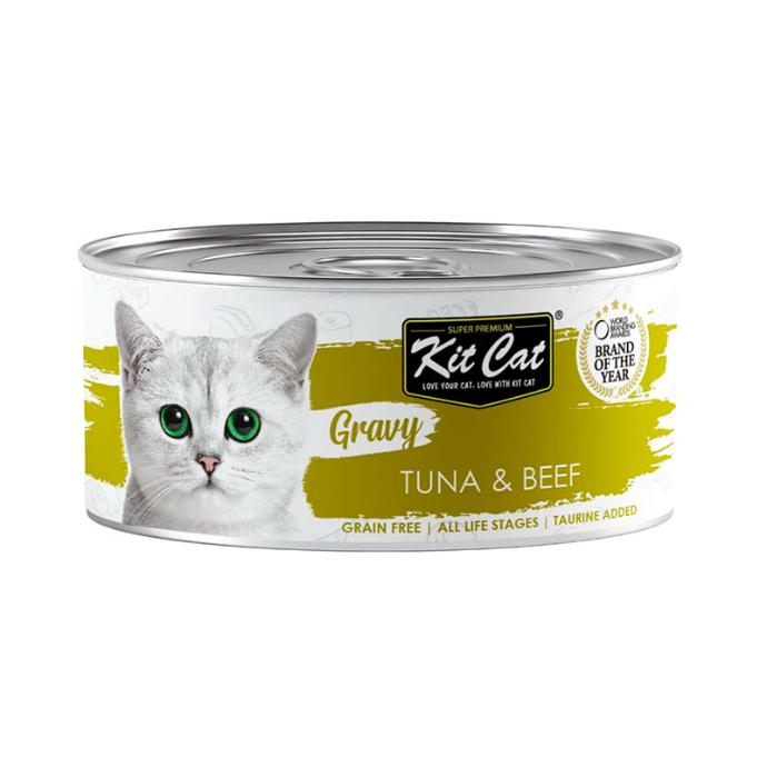 [KC-3194] Kit Cat Lata Gravy - Atun & Ternera 70 grs.   
