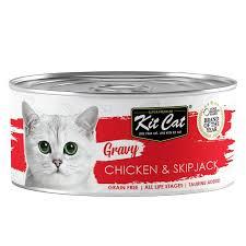 [KC-3095] Kit Cat Lata Gravy - Pollo & Chanquetes  70 grs.  