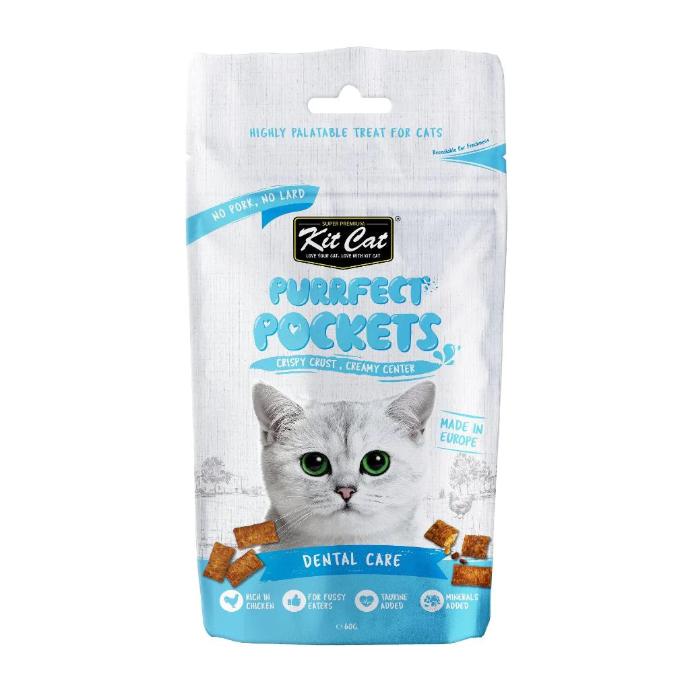 [KC-7656] Kit Cat Purrfect Pockets - Dental Care 60 grs.   