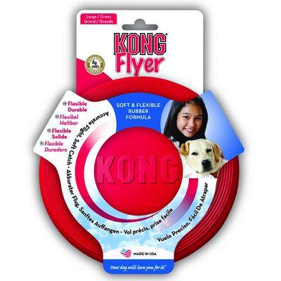 [K382990] KONG FLYER FRISBEE PARA PERROS ROJO L