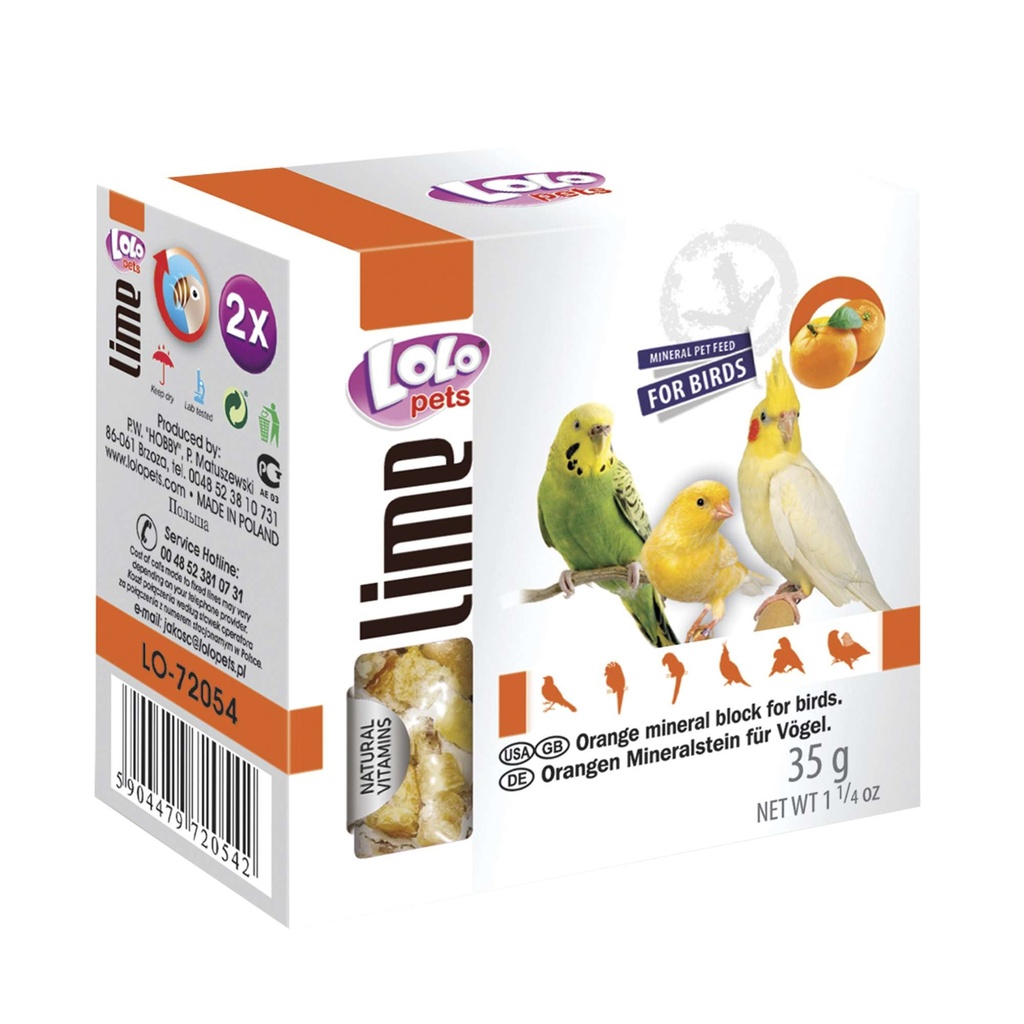 [LO72054] Lolo Bloque Lima Naranja 2 unds 35g
