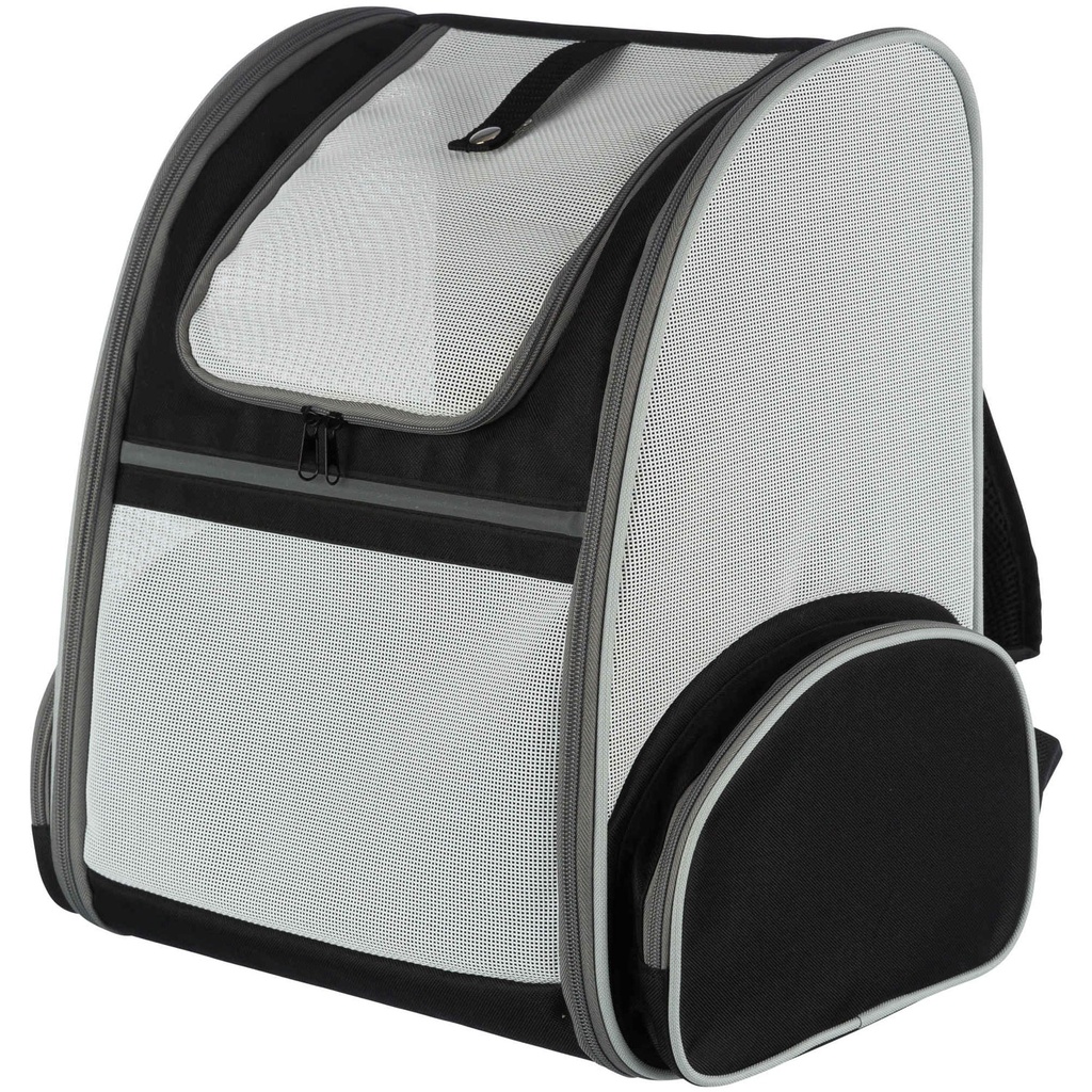 [28843] Mochila Chloe, 39x43x27 cm. Gris Claro/Negro 