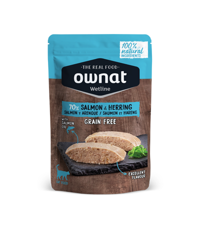 [057002] Ownat Wetline Salmon & Herring  Cat 85 grs.