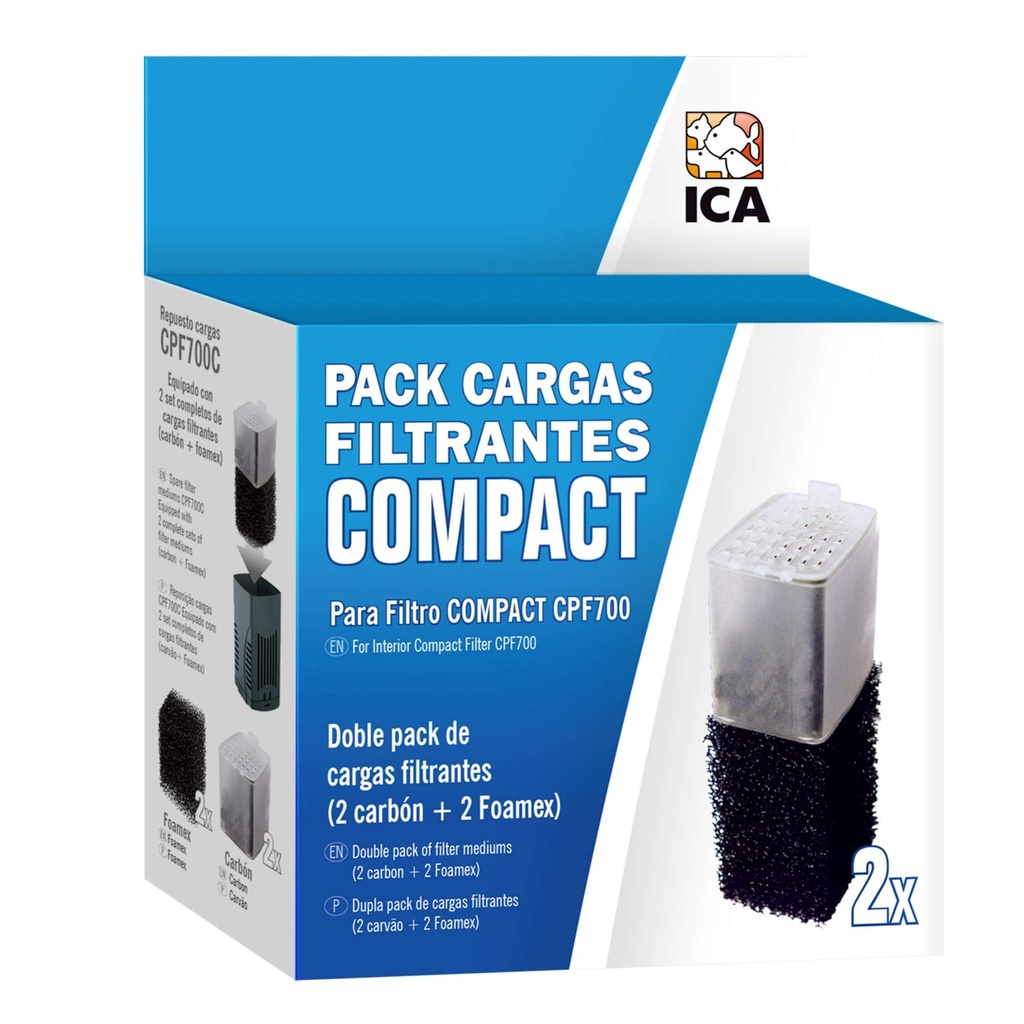[CPF700C] Pack 2x2 Cargas Filtro Compact 202