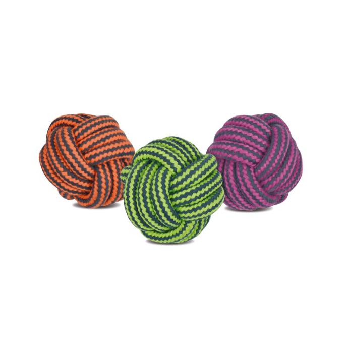 [PE80528] Pelota Cuerda Dental Bicolor 9 cm. 210 grs. UD.