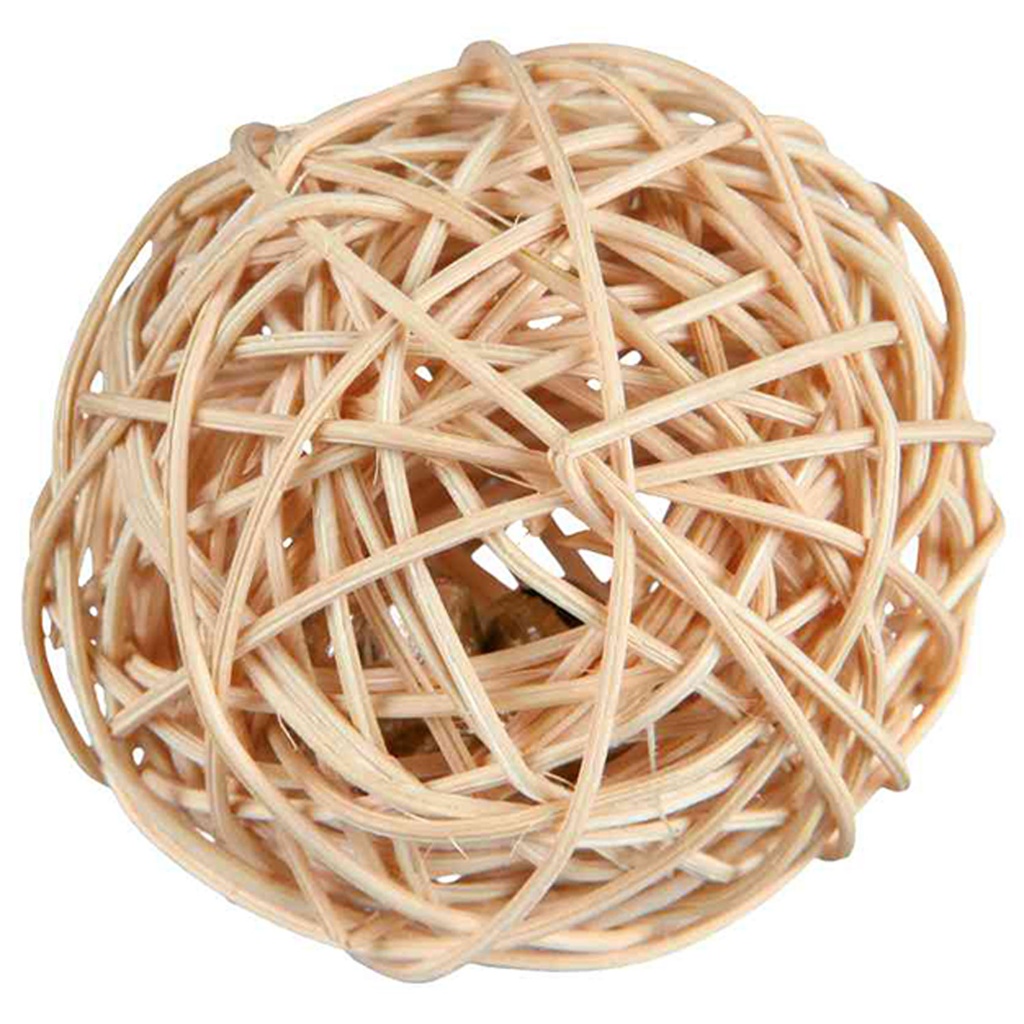 [61822] Pelota Mimbre, con Cascabel, 4cm.