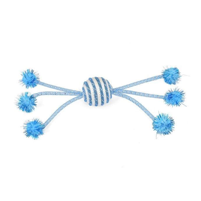 [GA80126] Pelota con Pompones Azul  