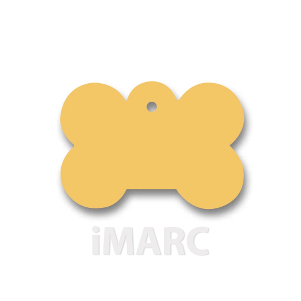[H02265] Placa Imarc Hueso Gr. 4x2cm. latón 100%