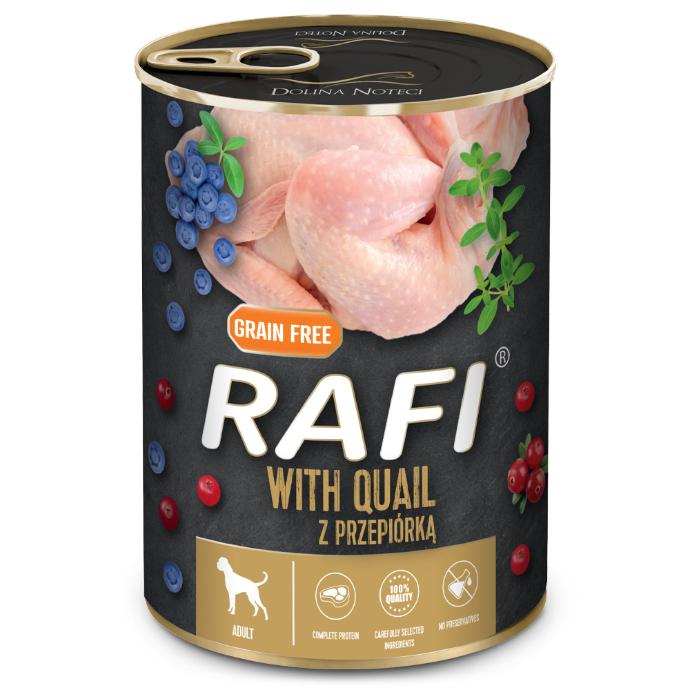 [086090] Rafi Dog Pate GF Codorniz y Arandanos, 800 grs.   