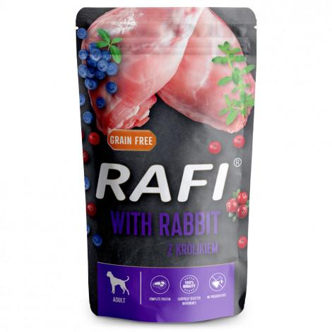 [086013] Rafi Dog Pate GF Conejo pouch 500 grs.