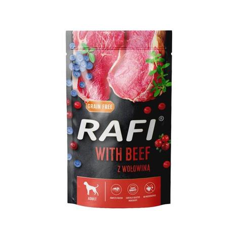 [086011] Rafi Dog Pate GF Ternera y Arandanos pouch 500 grs. 