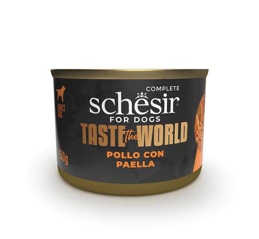 [22115205] SCH DOG TASTE WORLD LATA POLLO CON PAELLA 150GR