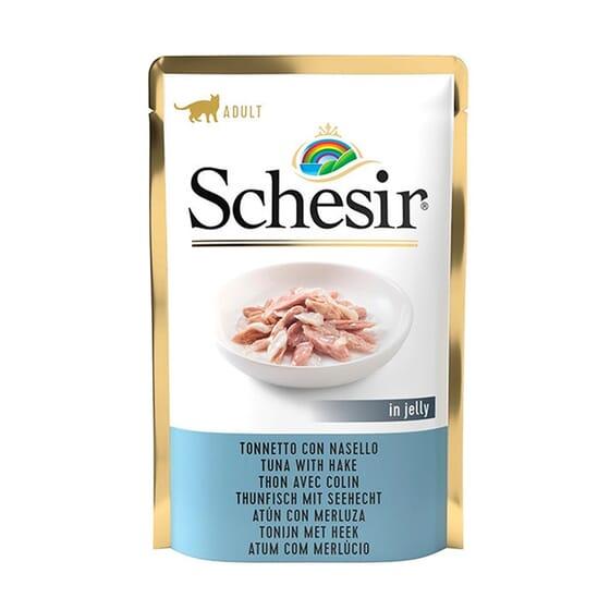 [01070107] Schesir Gato Atun+Merluza Bolsa 85 grs.