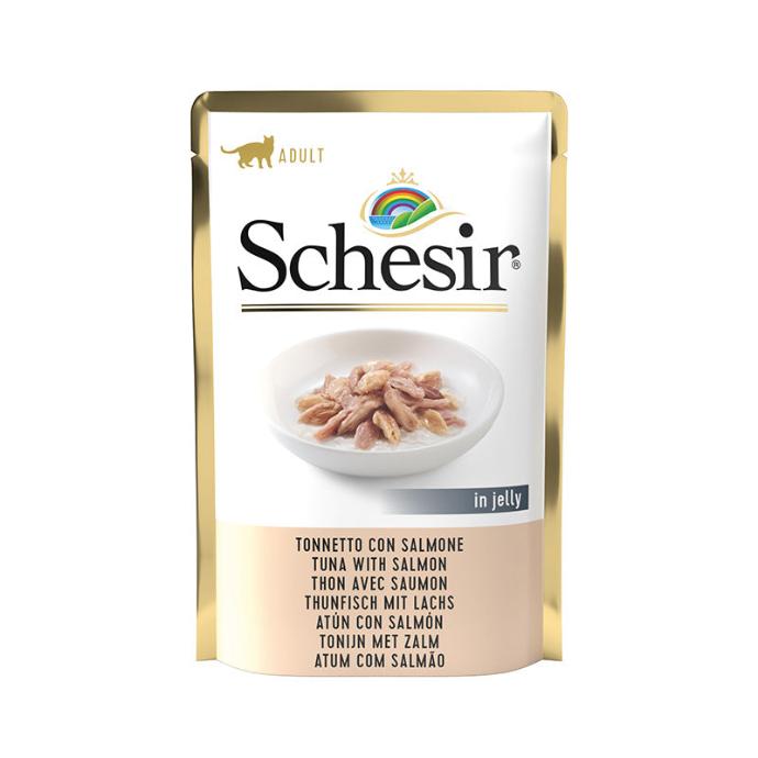 [21223504] Schesir Gato Atun+Salmon Bolsa 85 grs.