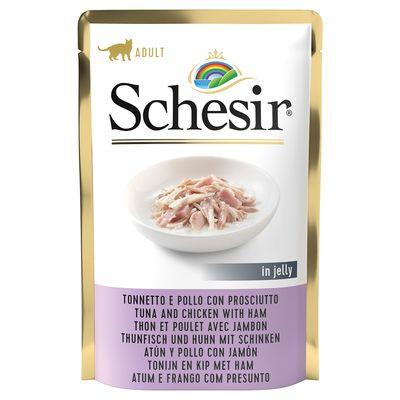 [01070251] Schesir Gato Pollo + Jamon Bolsa 85 grs.
