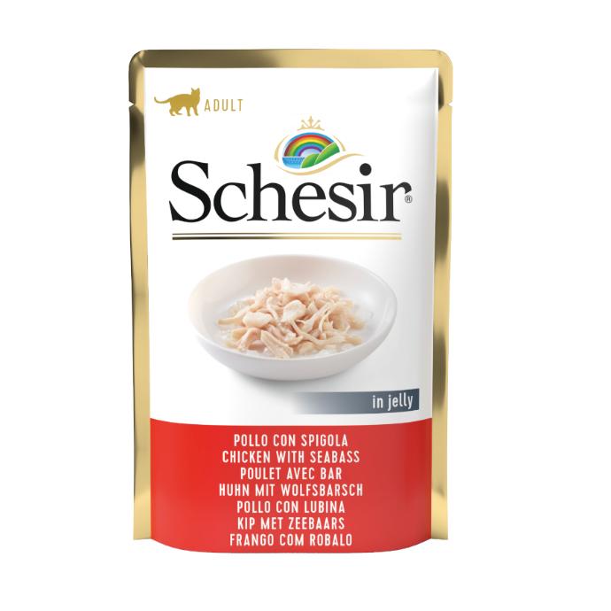 [01070106] Schesir Gato Pollo+Lubina Bolsa 85 grs.