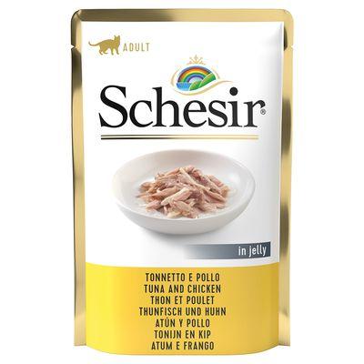 [01070101] Schesir Gato Atun con Pollo Bolsa 85 grs.  85 grs. 