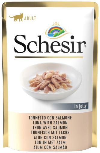 [SCH0311] Schesir Gato Atún+Salmón Bolsa 100gr