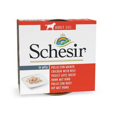 [SCH0403/01064254] Schesir Dog Lata Filete de Pollo+Ternera150 grs.