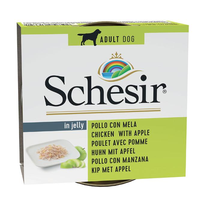 [01064372] Schesir Perro Pollo+Manzana 150gr.