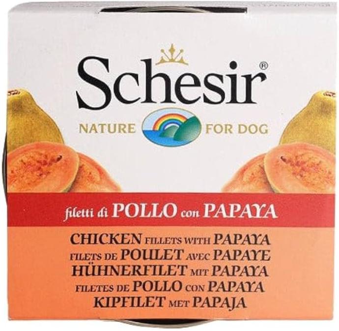 [SCH0440/01064370] Schesir Perro Pollo+Papaya 150 grs.