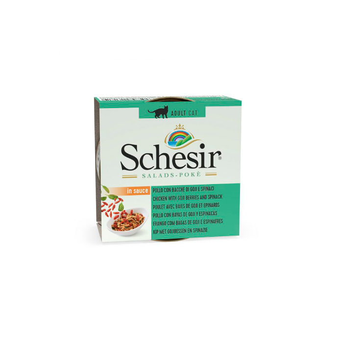 [SCH0171] Schessir Cat Ensalada Pollo+Bayas+Espinacas 85 grs. 