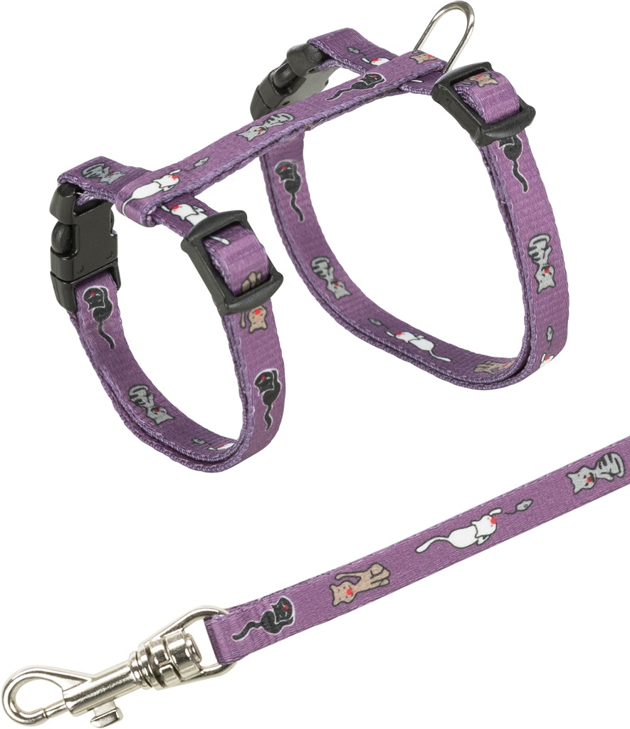 [4144] Set Gatitos. 21-33cm/8mm. 1.20m. Nylon. Col.Surt.