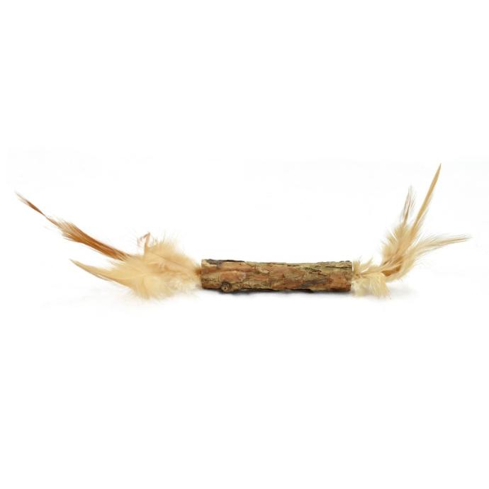 [GA80082] Stick Silver Vine con Pluma 22 cm.