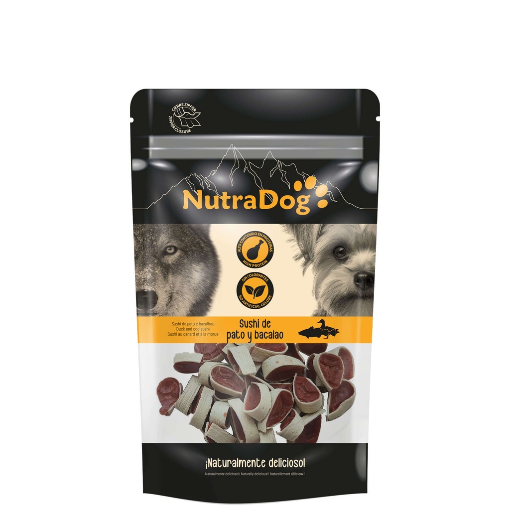 [NTD1039] Sushi Pato y Bacalao 50 grs.  