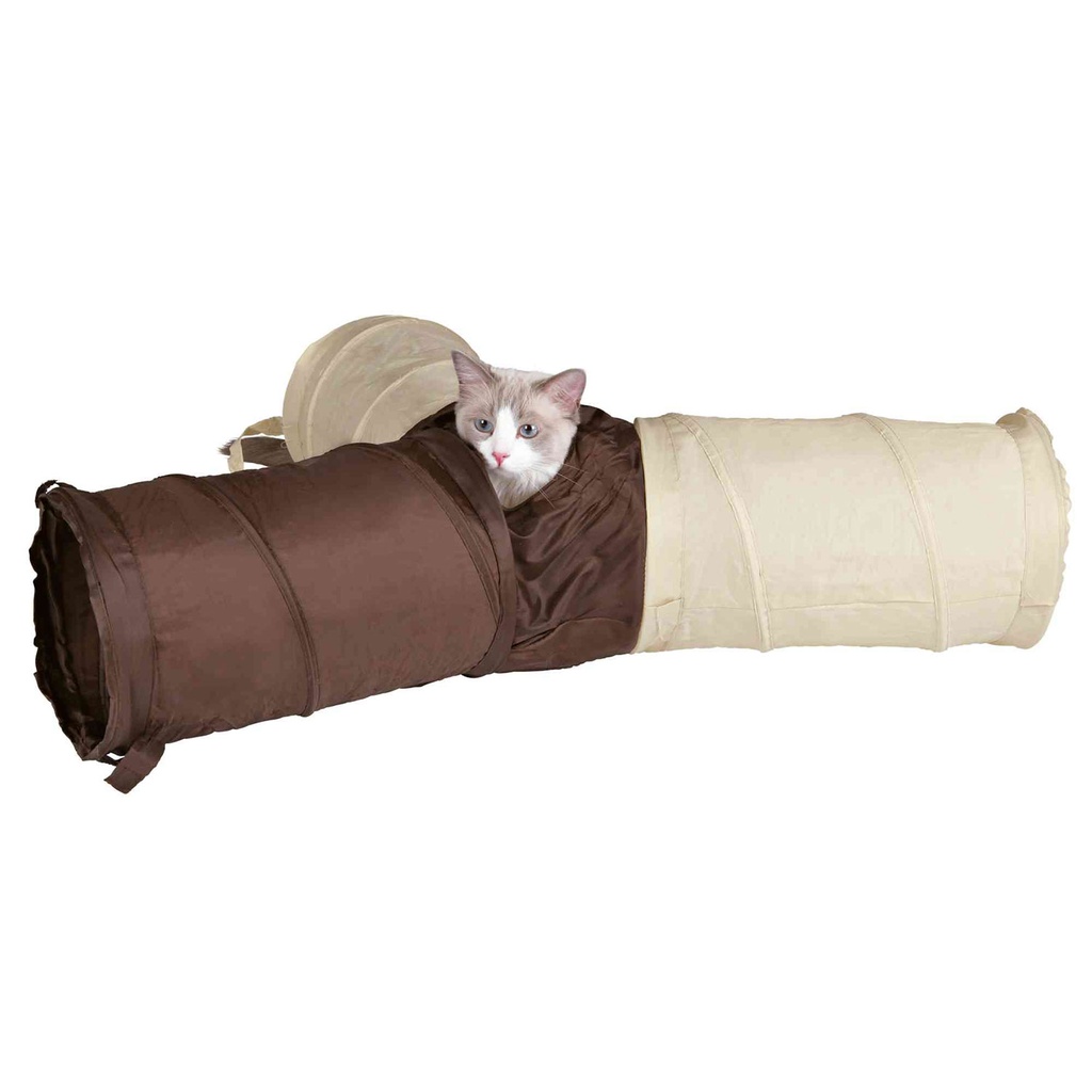 [4305] Túnel Juego Gatos, Nylon, 3xø22x50 cm
