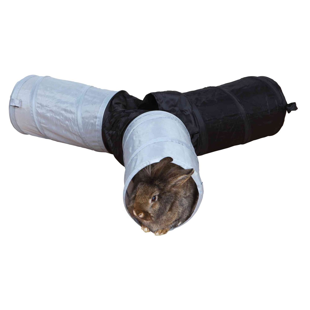 [62791] Túnel Juego Para Conejos. 3xø18x47 Cm. Color.Surt.