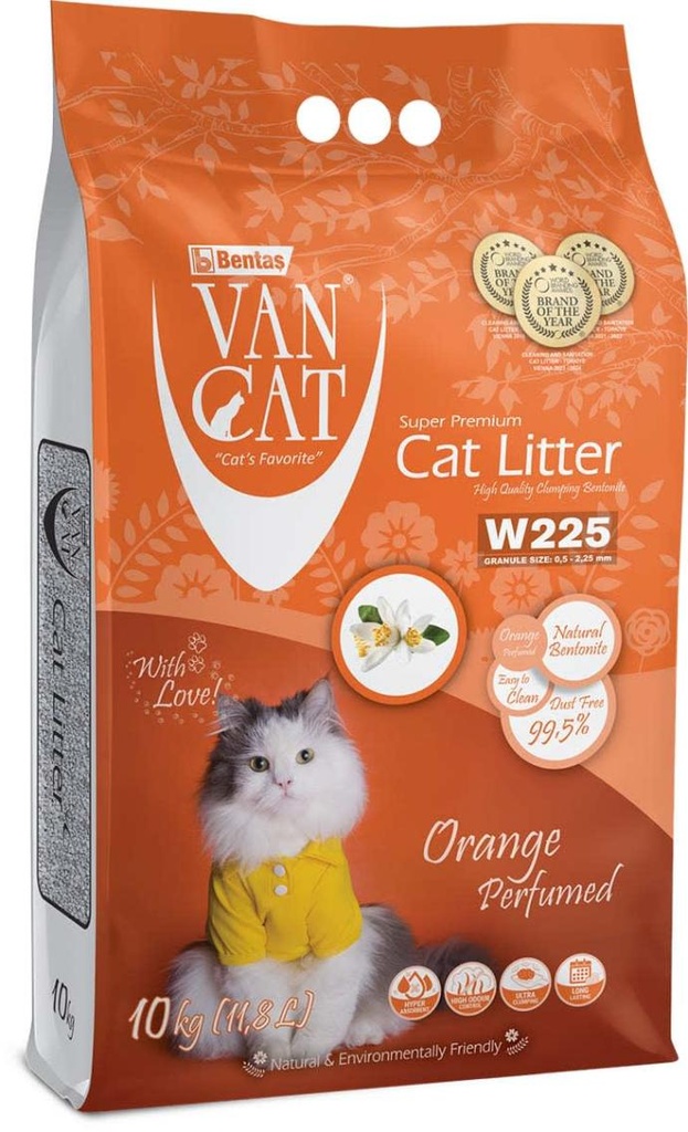 [VNYD033] Vancat Arena Aglomerante Naranja 10 Kg. 