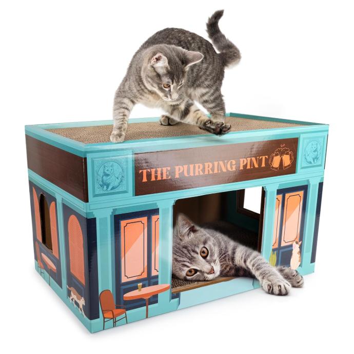 [AFP2547] Vintage Rascador Purring Pint 45x29x28,5 cm.