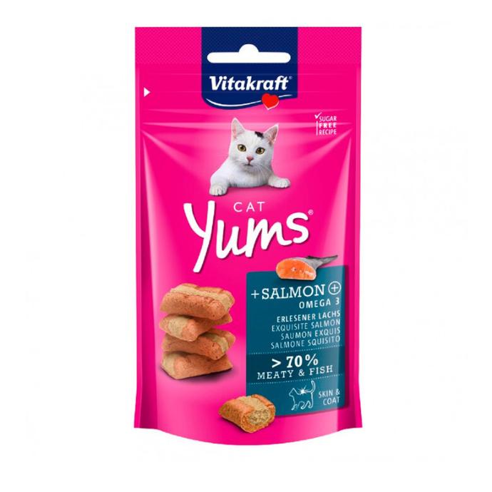 [28823] Vitak Cat Yums Salmon + Omega3 Gat. 40 grs.  