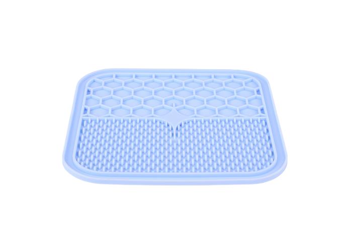 [474604BLE] Alfombra Silicona L azul