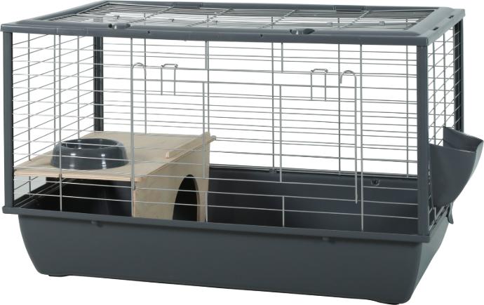 [205440GRI] Jaula Nlife Conn Conej/Coba 80 gris     