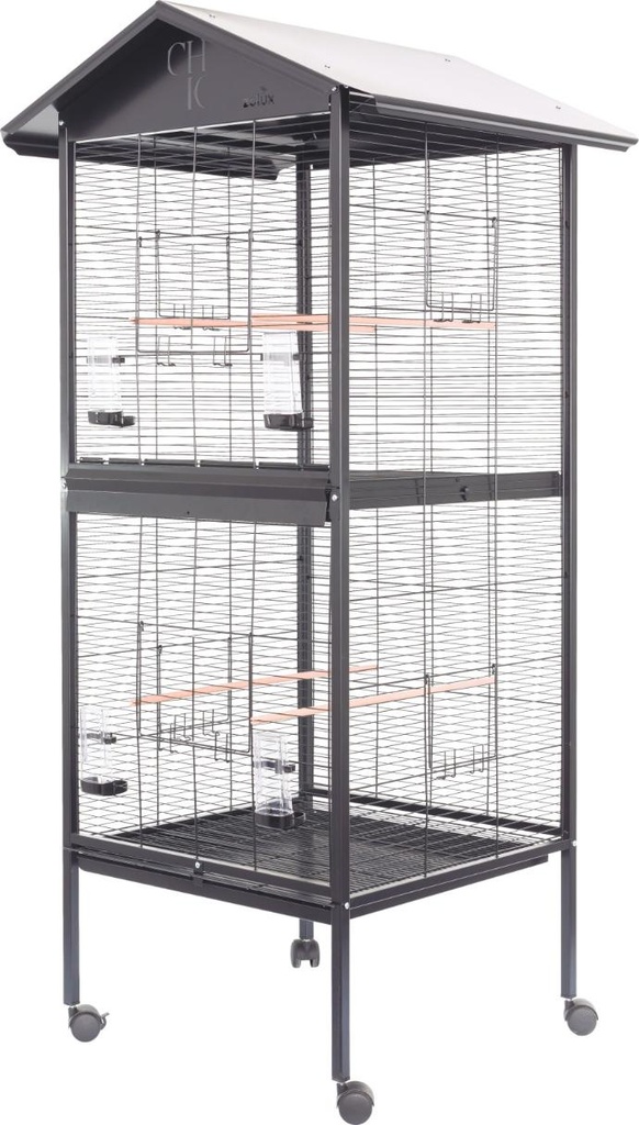 [104212NOI] Pajarera Chic Duo Negro   