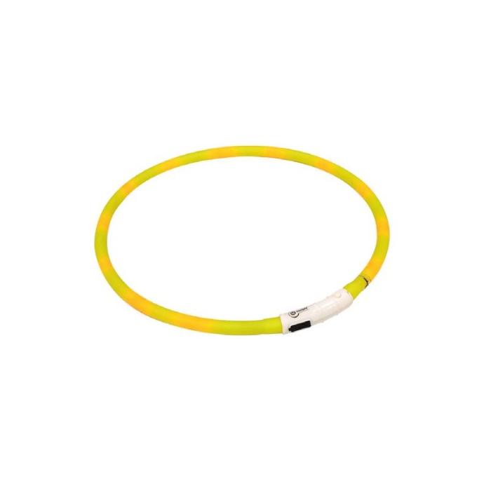[C5020255] Collar Led con USB Amarillo 40 cm.