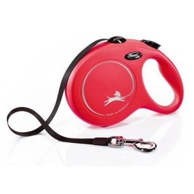 [CG-0481/PE69397] Flexi New CLASSIC, Cinta, M, 5 m, Rojo 25 kg.